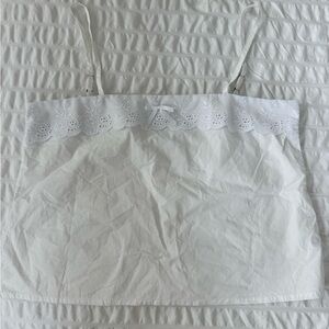 White Lace Trim Camisole Laneway The Label